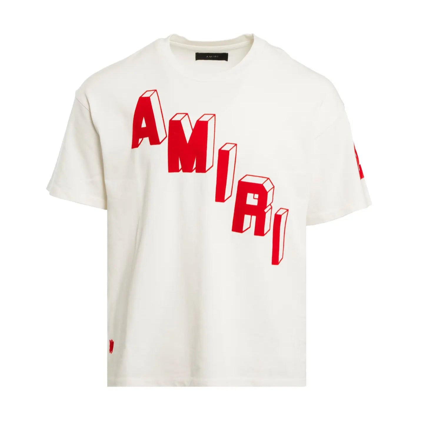 Amiri Flocked Hockey Skater Tee Vanilla Ice