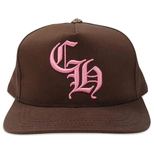 Chrome Hearts CH Baseball Hat Brown/Pink (Kid's Sizing)