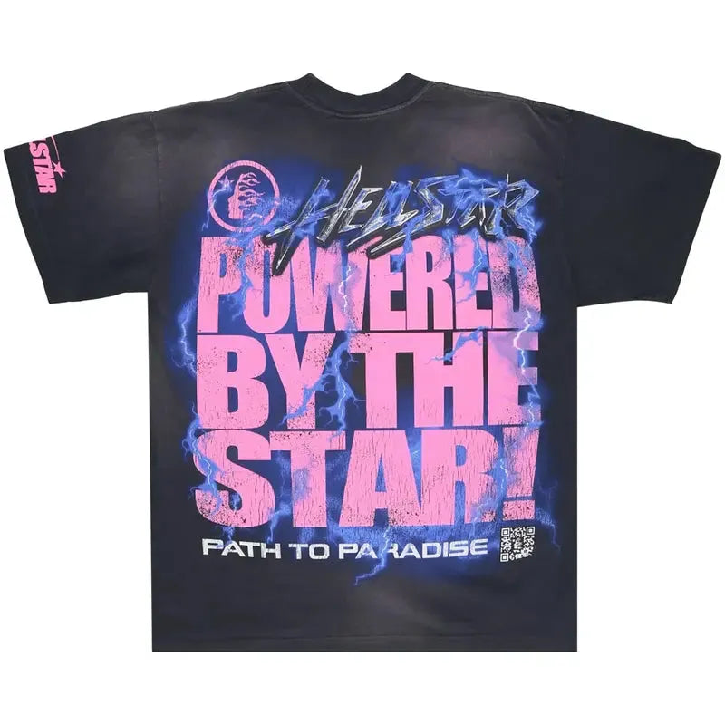 Hellstar Powered By The Star T-Shirt Black