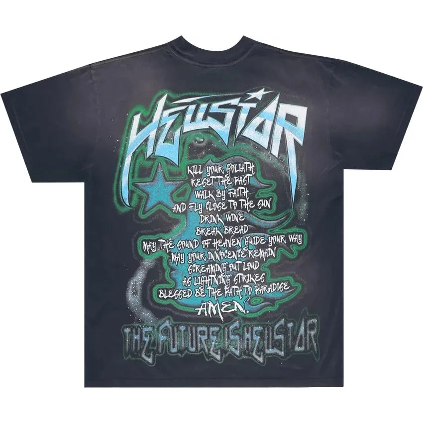 Hellstar The Future T-Shirt Black/Blue