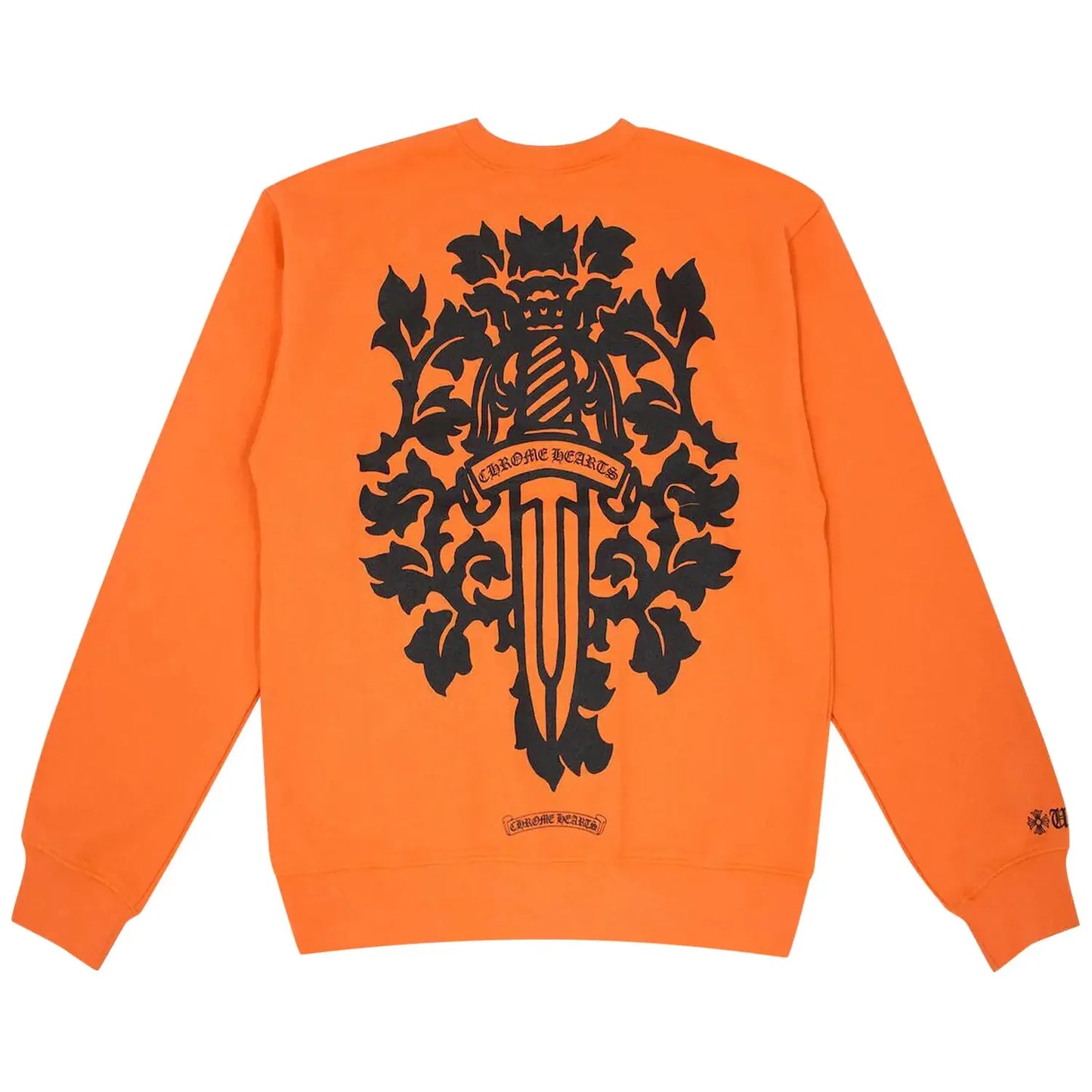 Chrome Hearts Vine Dagger Crewneck Orange