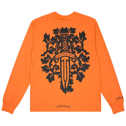 Chrome Hearts Vine Dagger L/S T-Shirt Orange