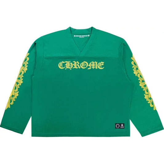 Chrome Hearts Sports Mesh Warm Up Jersey Green/Yellow