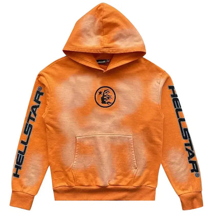 Hellstar Fire Hoodie Orange Dye