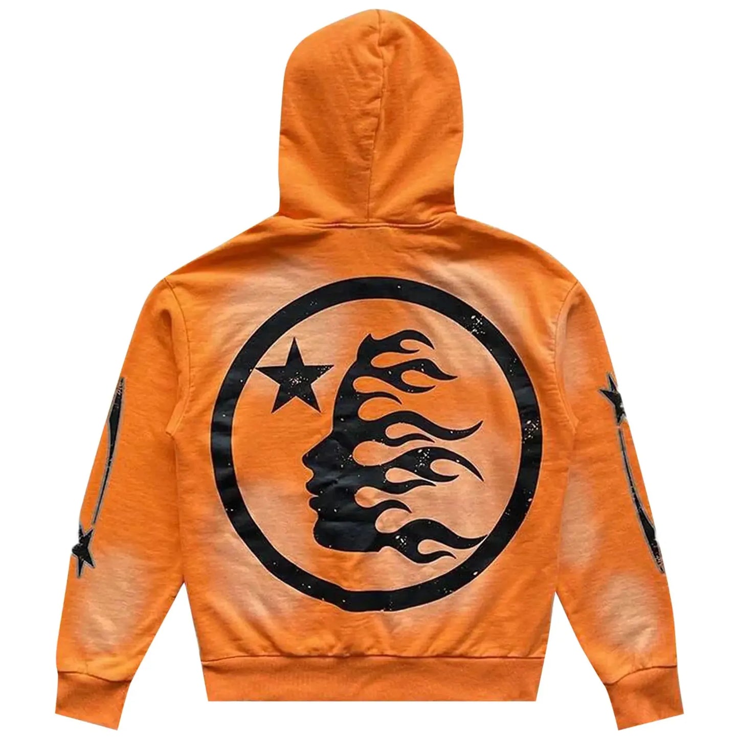 Hellstar Fire Hoodie Orange Dye