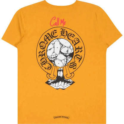 Chrome Hearts Matty Boy Call Me T-Shirt Yellow