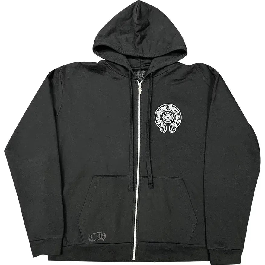 Chrome Hearts Hangzhou Exclusive Horseshoe Zip-Up Hoodie Black