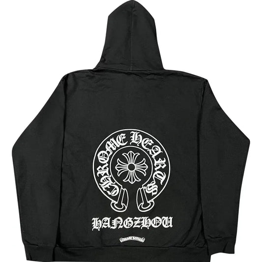 Chrome Hearts Hangzhou Exclusive Horseshoe Zip-Up Hoodie Black