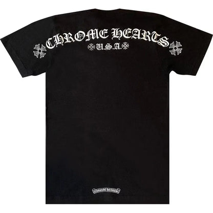 Chrome Hearts USA Script Logo T-Shirt Black