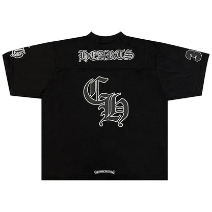 Chrome Hearts Sports Mesh Stadium Football Jersey Black