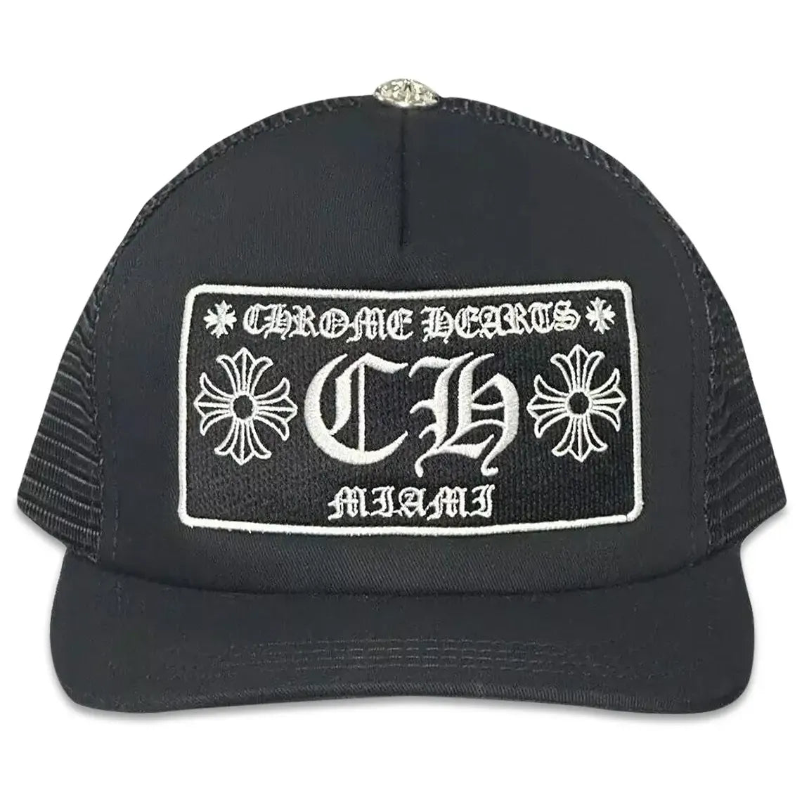 Chrome Hearts CH Miami Store Exclusive Trucker Hat Black