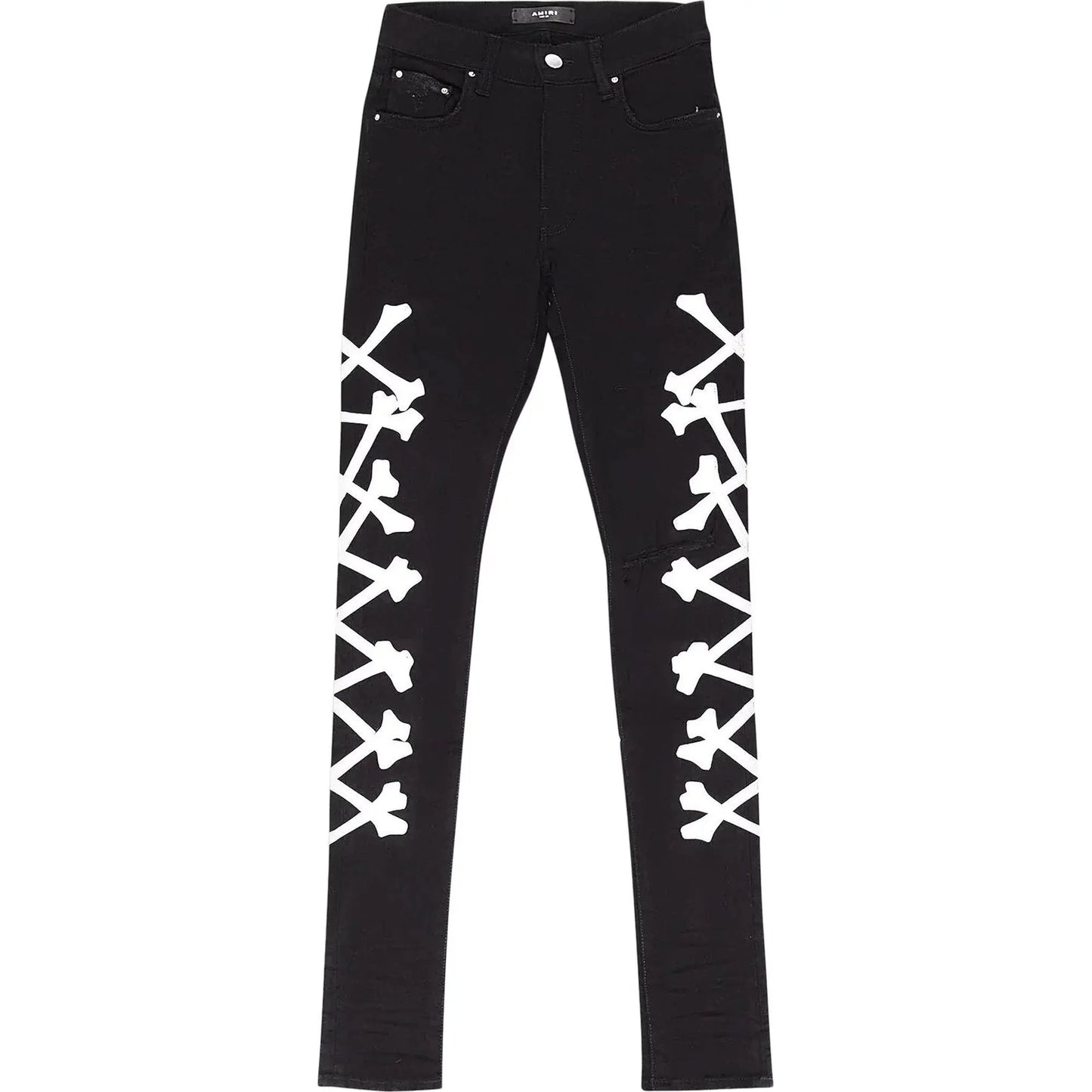 Amiri Bones Jean Black/Silver