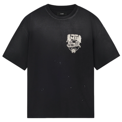 Amiri Eagle Oversized Tee Black