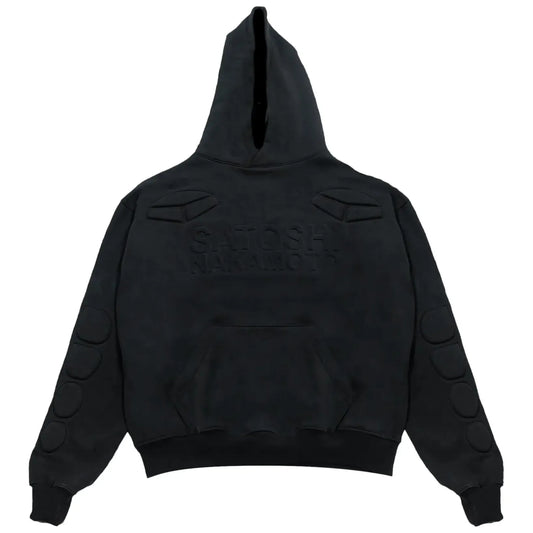 Satoshi Nakamoto Moto Hoodie Black