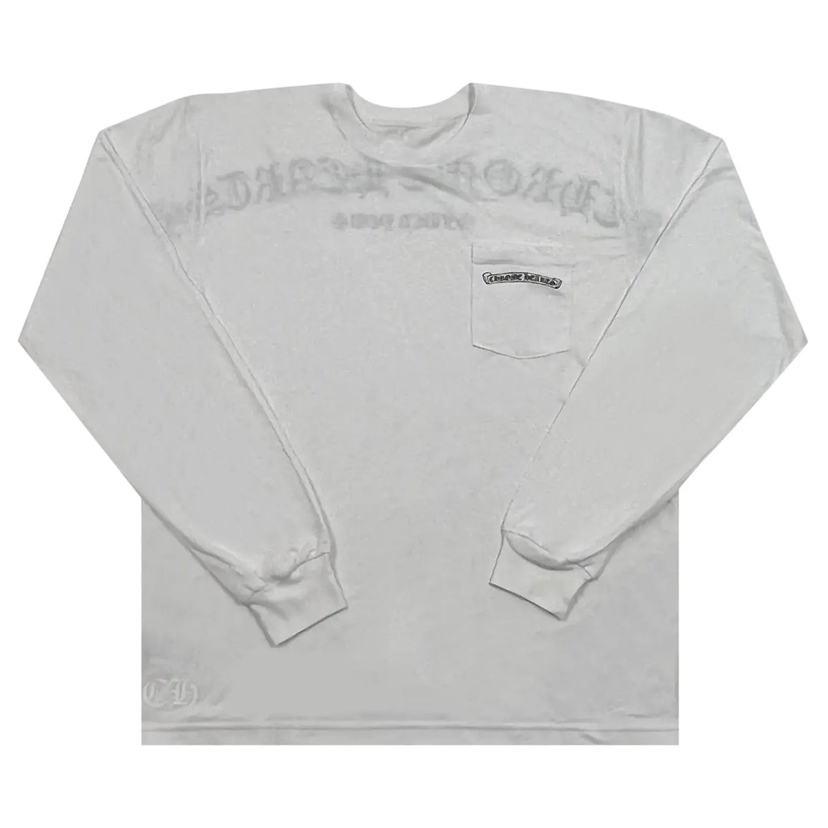 Chrome Hearts F*ck You Logo Pocket Long-Sleeve White/Black