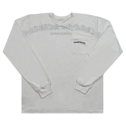 Chrome Hearts F*ck You Logo Pocket Long-Sleeve White/Black