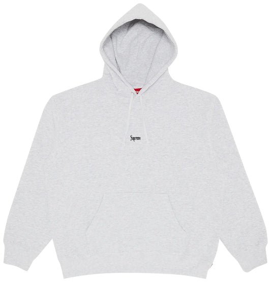 Supreme Micro Logo Hooded Sweatshirt (FW24) Ash Grey