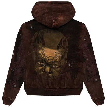 Hellstar Graffiti Hoodie Brown