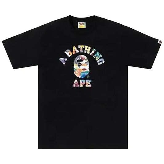 BAPE Art Camo College Tee Black