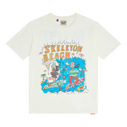 Gallery Dept. Skeleton Beach Surf Tee Light Archival White