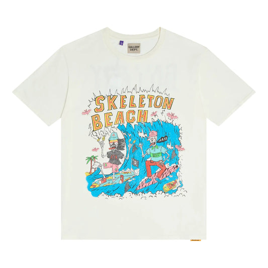 Gallery Dept. Skeleton Beach Surf Tee Light Archival White
