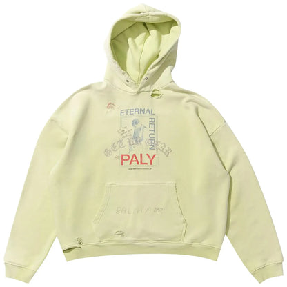 Paly Hollywood Eternal Return Hooded Sweatshirt Light Green