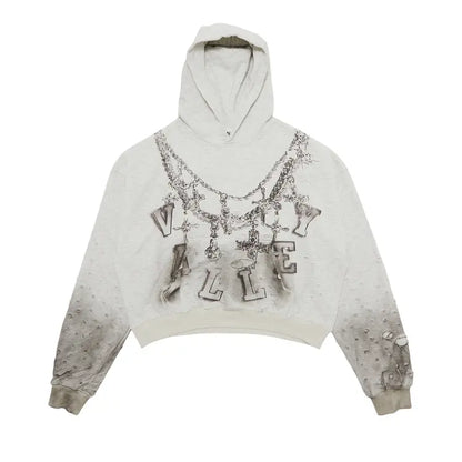 Vale Forever Big Chain Hoodie Dirty Heather Grey