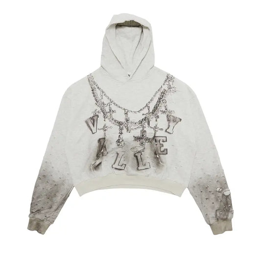 Vale Forever Big Chain Hoodie Dirty Heather Grey