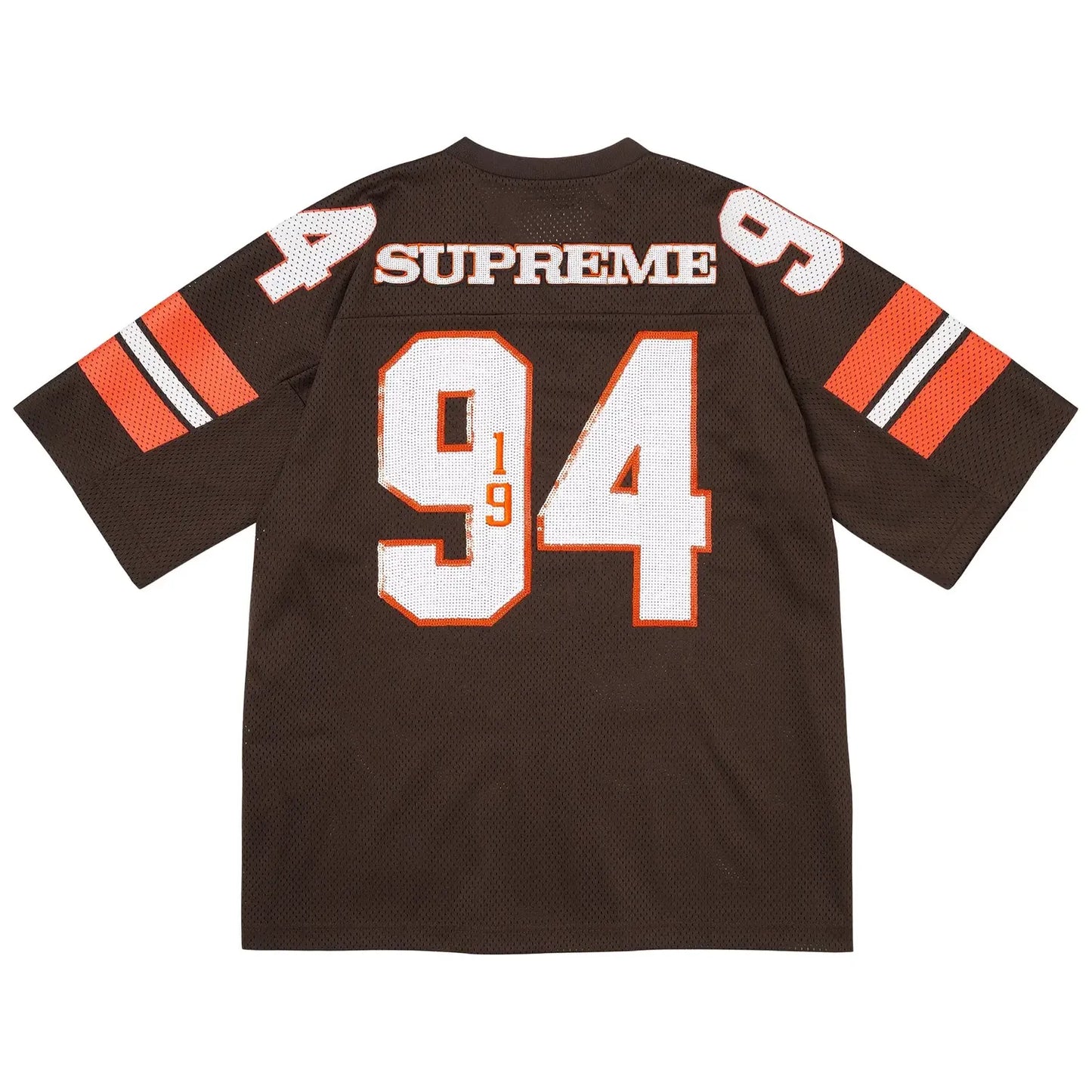 Supreme Sequin Football Jersey Brown