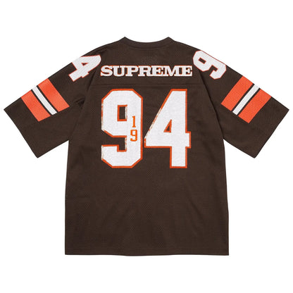 Supreme Sequin Football Jersey Brown
