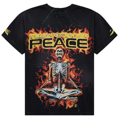Hellstar Inner Peace Skeleton T-Shirt Black