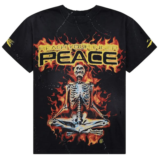 Hellstar Inner Peace Skeleton T-Shirt Black