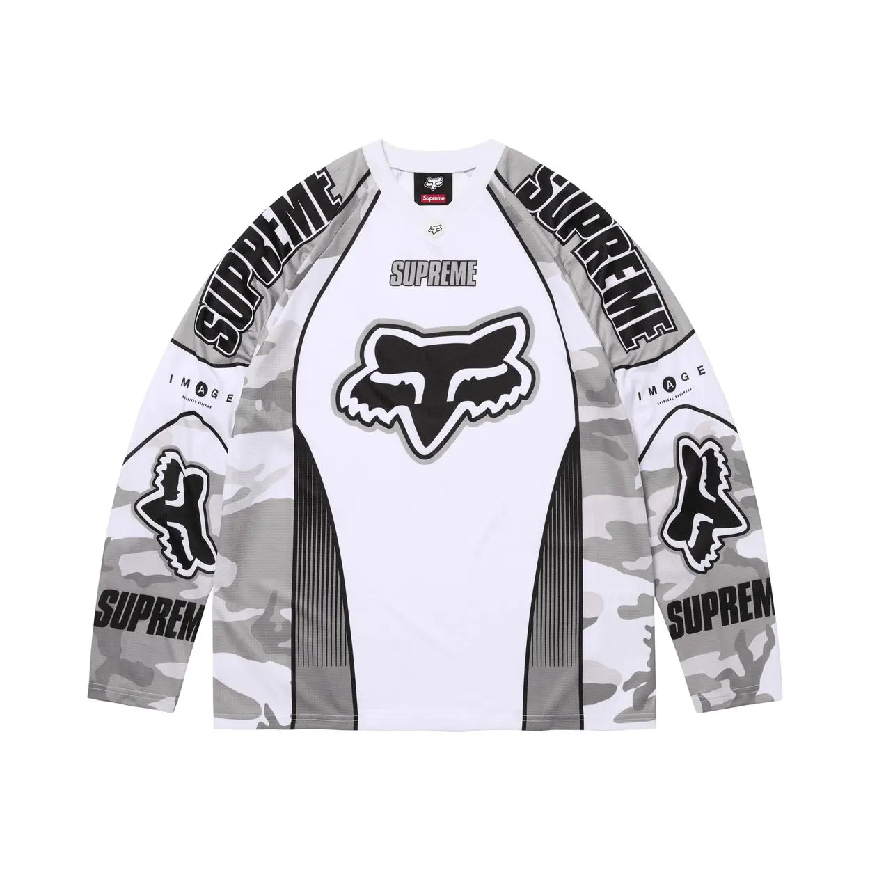 Supreme x Fox Racing DMX Jersey Snow Camo
