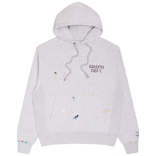 Gallery Dept. GD Paint Logo Hoodie Light Heather Grey