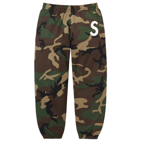 Supreme S Logo Sweatpant Woodland Camo