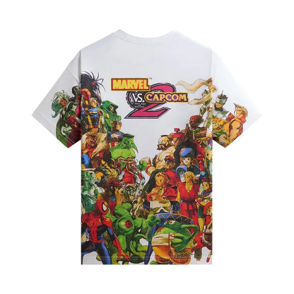 Kith x Marvel vs. Capcom New Age of Heroes All-Over Printed Tee White