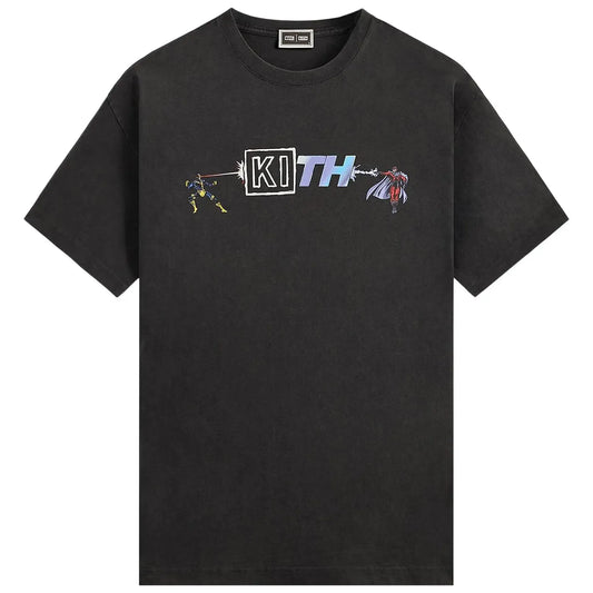 Kith x Marvel Cyclops vs. Magneto Vintage Tee Black
