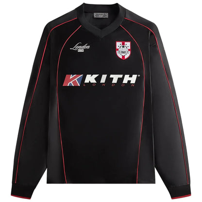 Kith London Long Sleeve Agu Soccer Jersey Black