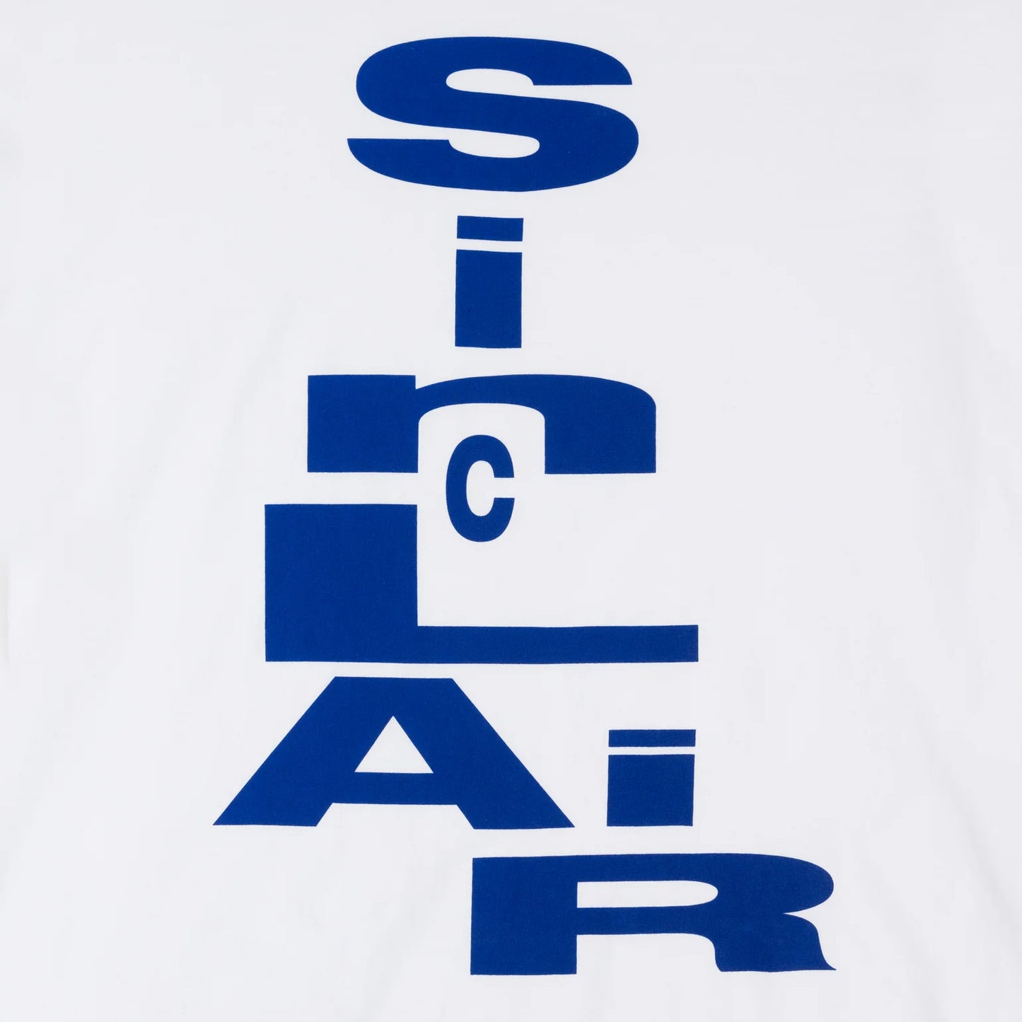 Sinclair Stack Cheddar Tee White/Blue
