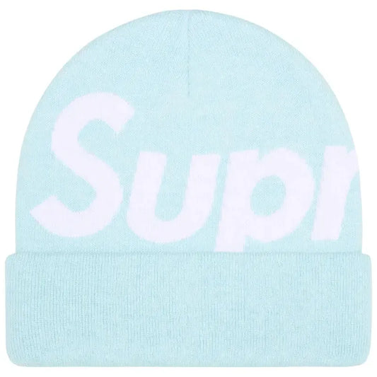 Supreme Big Logo Beanie (FW25) Light Blue