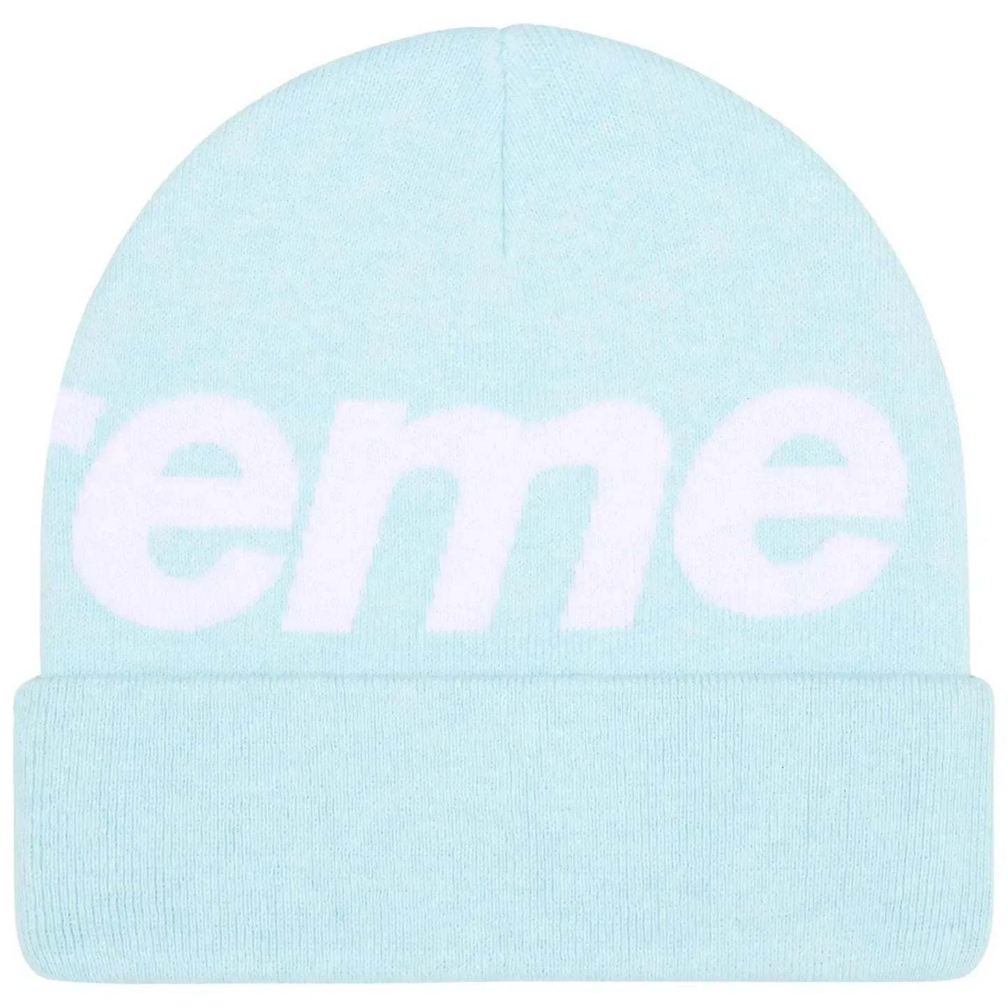 Supreme Big Logo Beanie (FW25) Light Blue