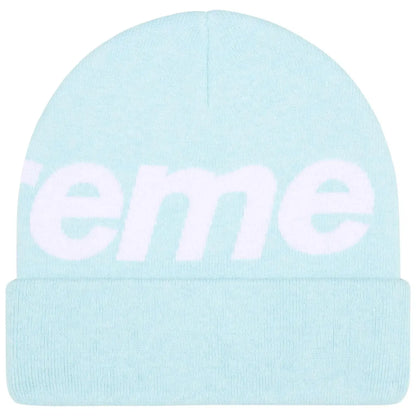Supreme Big Logo Beanie (FW25) Light Blue