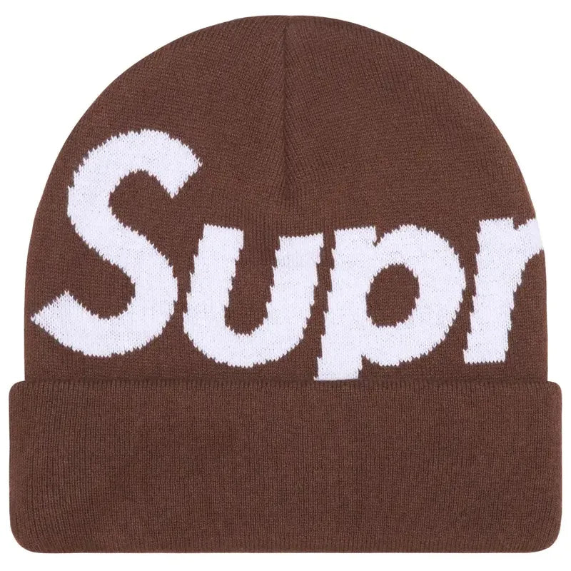 Supreme Big Logo Beanie (FW25) Brown