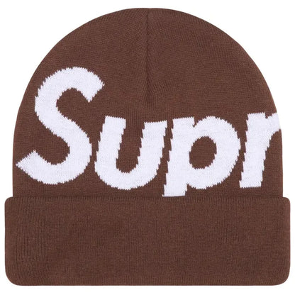 Supreme Big Logo Beanie (FW25) Brown