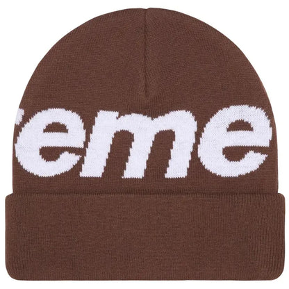 Supreme Big Logo Beanie (FW25) Brown