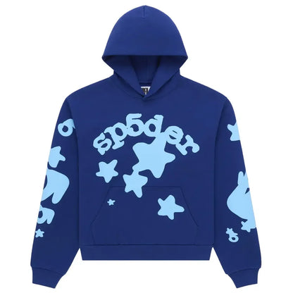 Sp5der Beluga Hoodie (SS26) Navy Blue