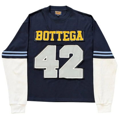 Bottega Desires Jackie Robinson Long-Sleeve Navy