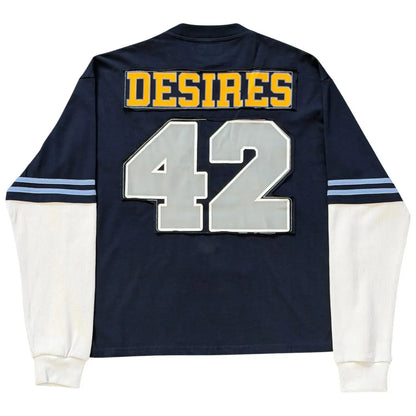Bottega Desires Jackie Robinson Long-Sleeve Navy