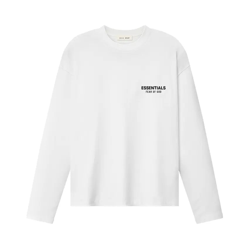 Fear of God Essentials Classic Long Sleeve Tee Bright White