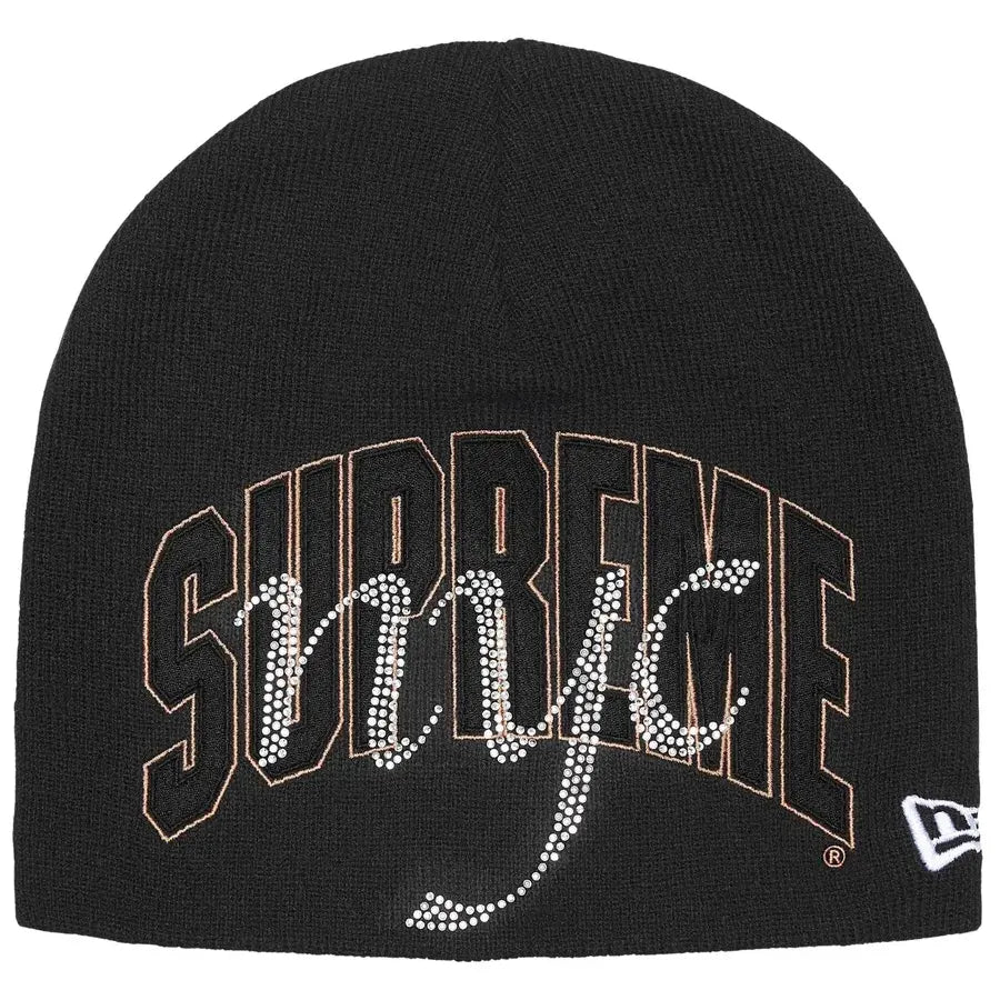 Supreme New Era Rhinestone Beanie (SS26) Black